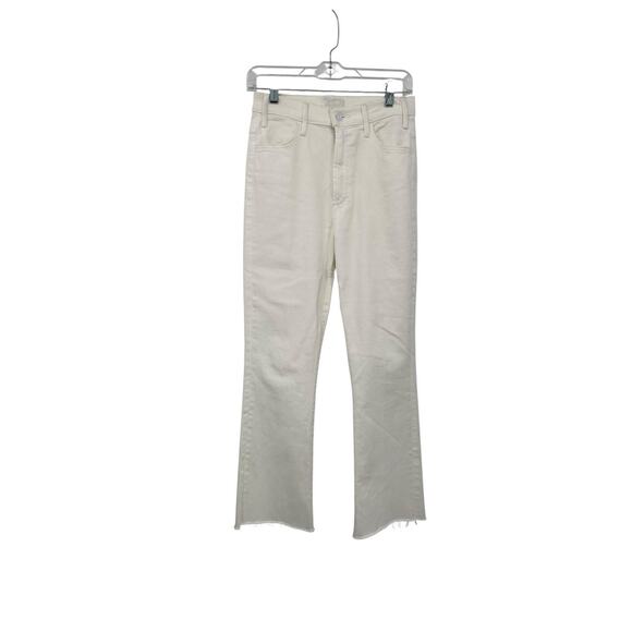 MOTHER Denim - Mother Jeans The Hustler Ankle Fray Fairest Of Them All White Size 28
